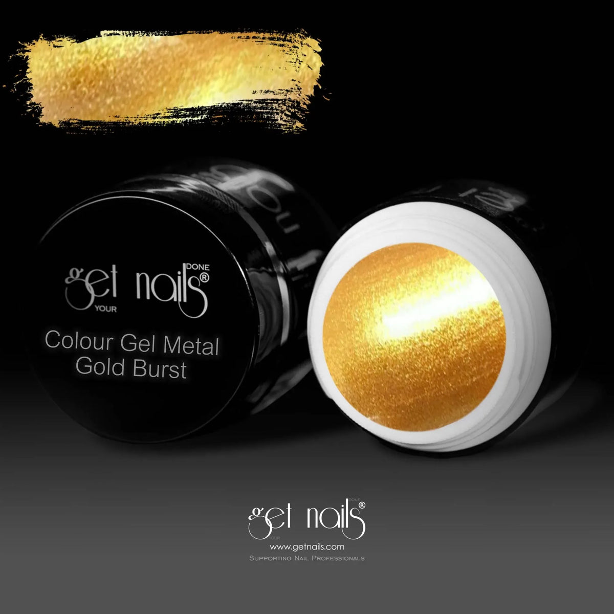 Gel Couleur Métal Gold Burst | Gel Coloré UV/LED