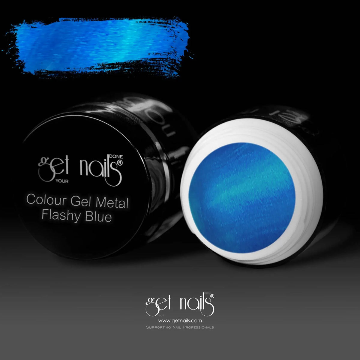 Colour Gel Metal Flashy Blue | UV/LED Coloured Gel