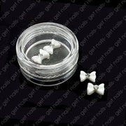 Nœuds acryliques blancs - 2 pièces/lot