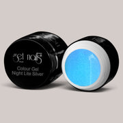 Colour Gel Night Lite Silver | Gel Colorat Unghii UV/LED