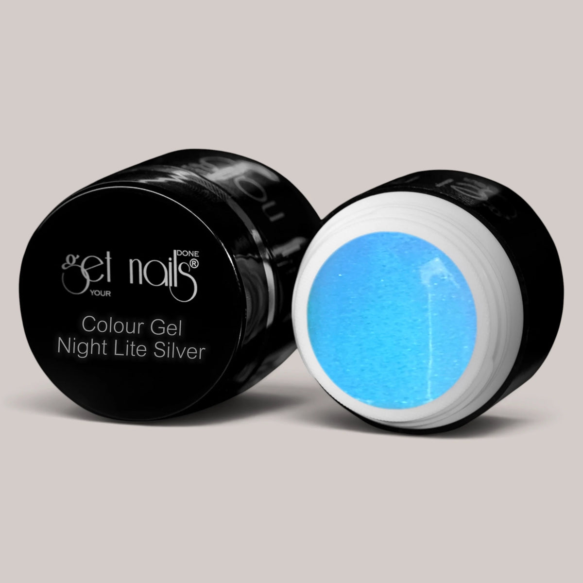 Colour Gel Night Lite Silver | Gel Colorat Unghii UV/LED