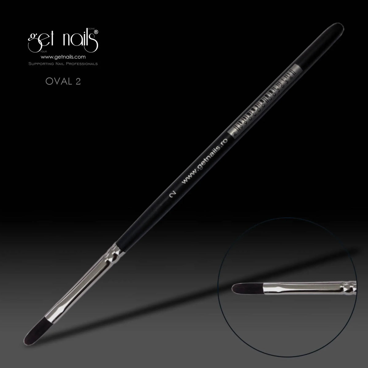 Pensula Gel Oval Nr. 2 GN