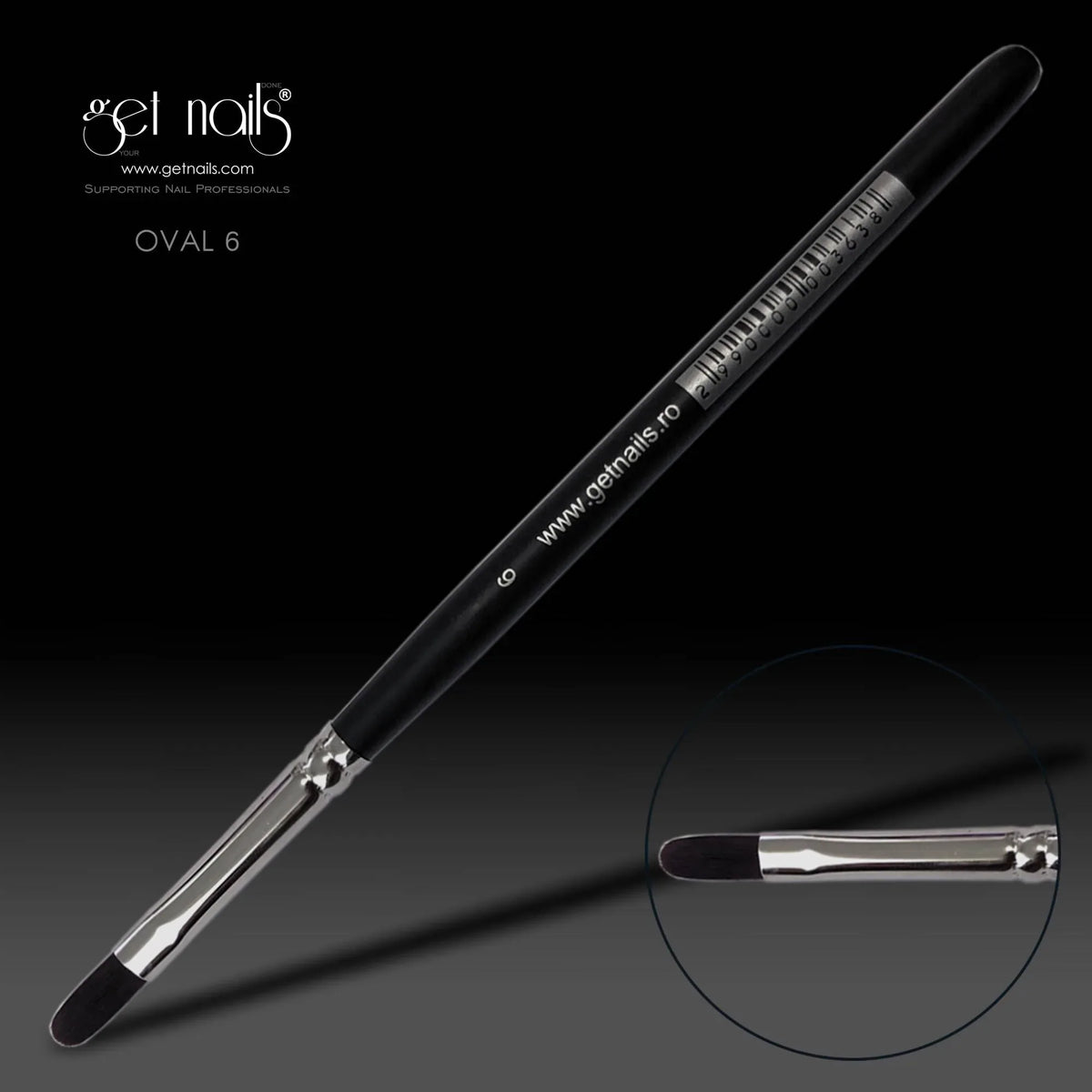 Pensula Gel Oval Nr. 6 GN