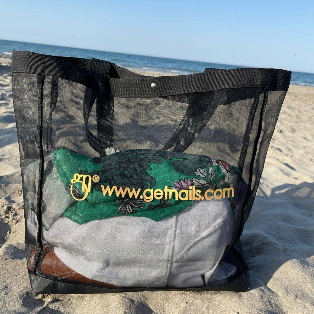 Fashion Bag Black/Gold Get Nails | Mesh Bag