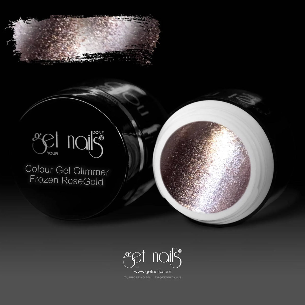 Colour Gel Glimmer Frozen RoseGold | Gel Colorat UV/LED