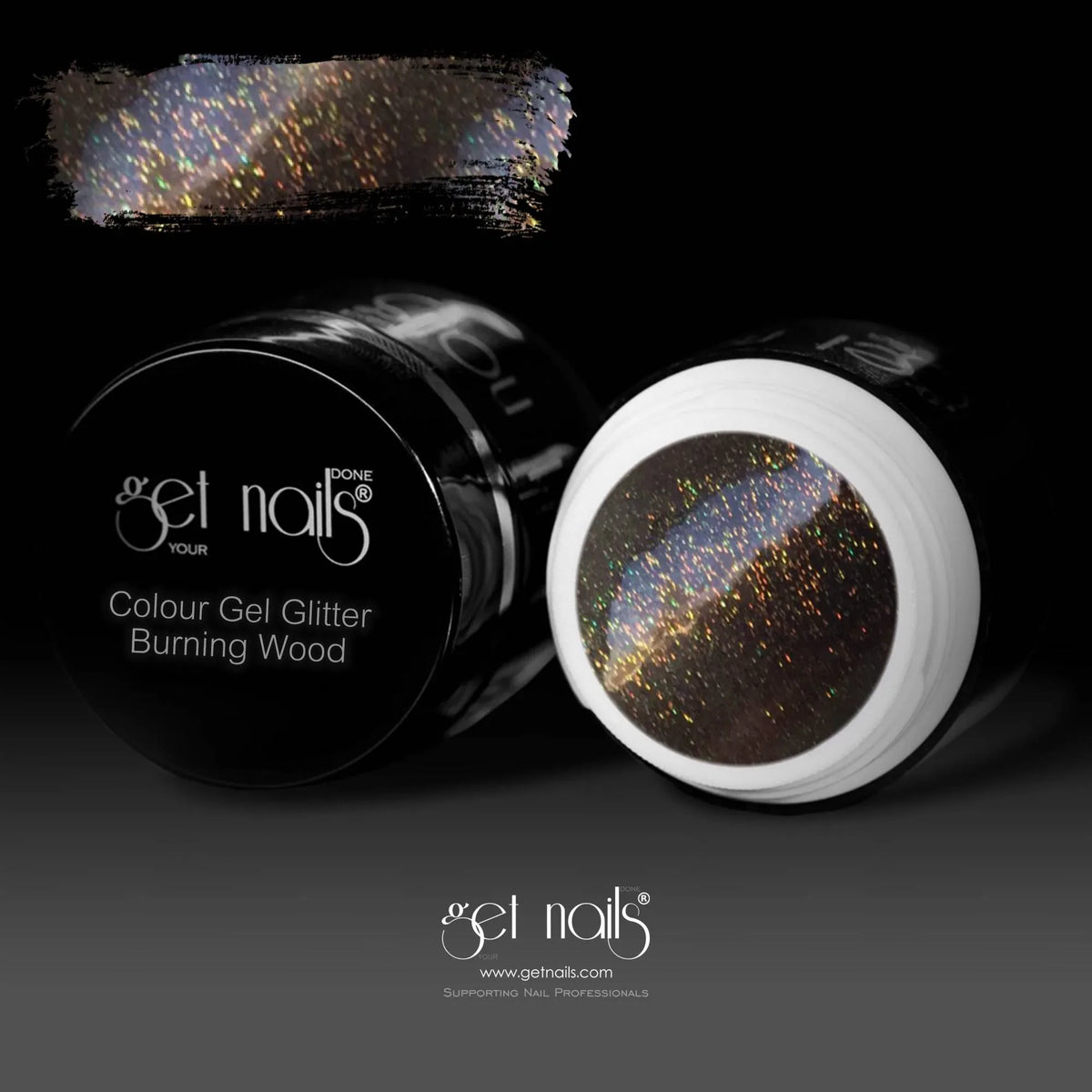 Colour Gel Glitter Burning Wood | Gel Colorat UV/LED