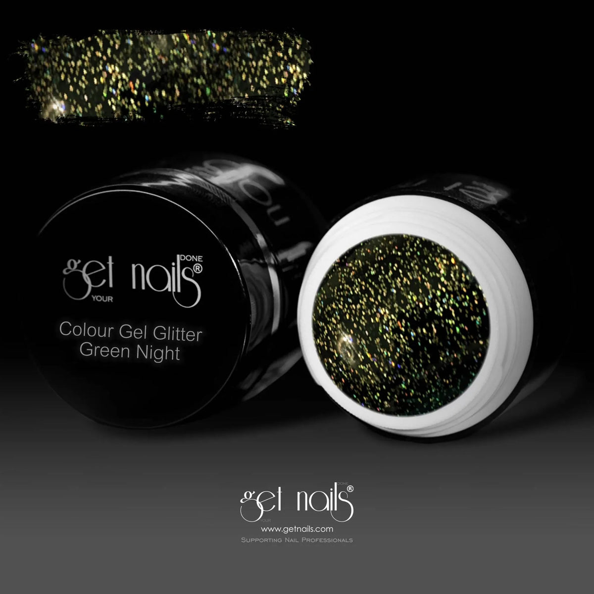 Gel couleur pailleté Green Night | Gel couleur UV/LED