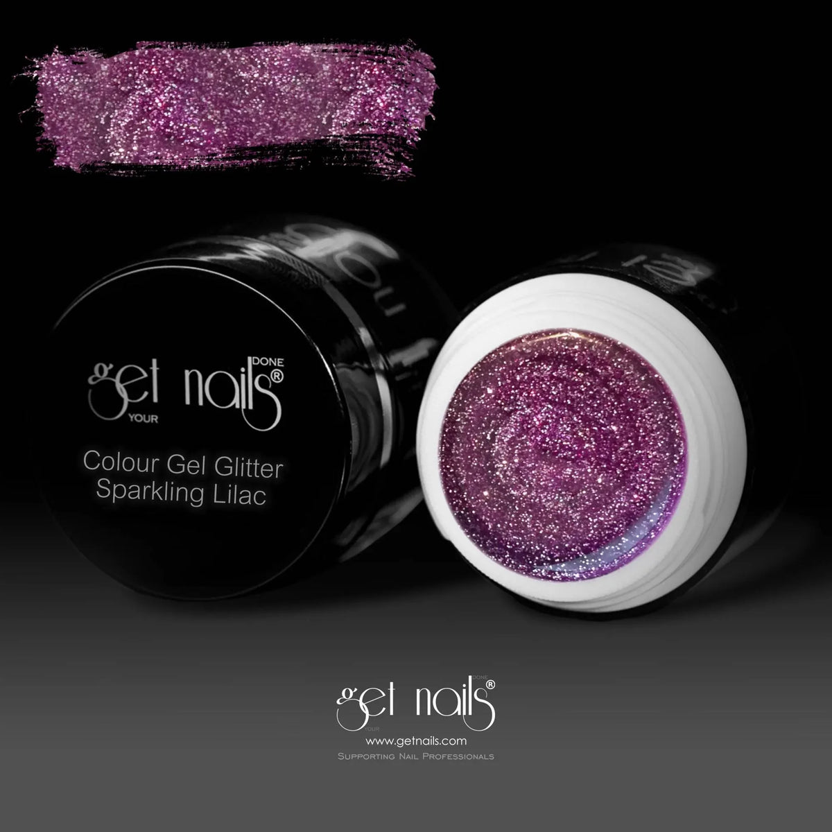 Sparkling Lilac Glitter UV/LED Color Gel