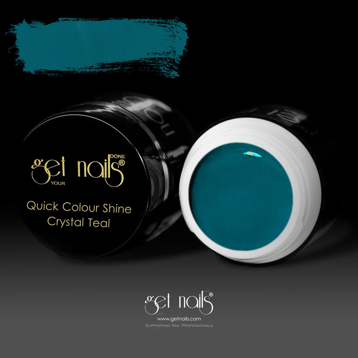 Quick Colour Shine Crystal Teal | Gel Colorat UV/LED