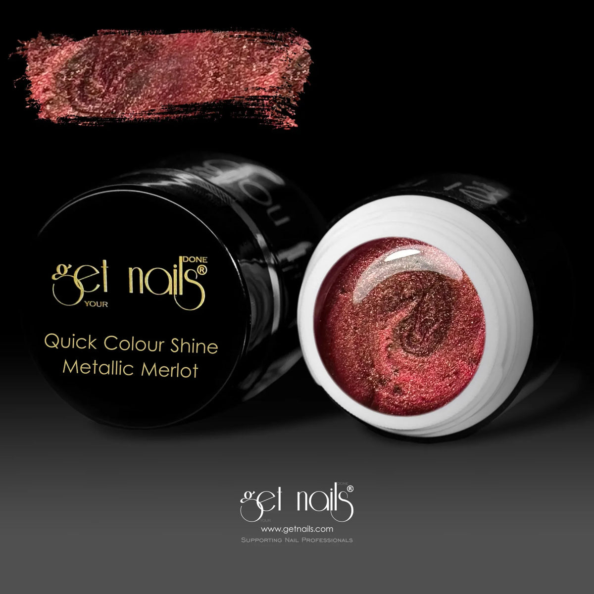 Quick Colour Shine Metallic Merlot | Gel Colorat UV/LED