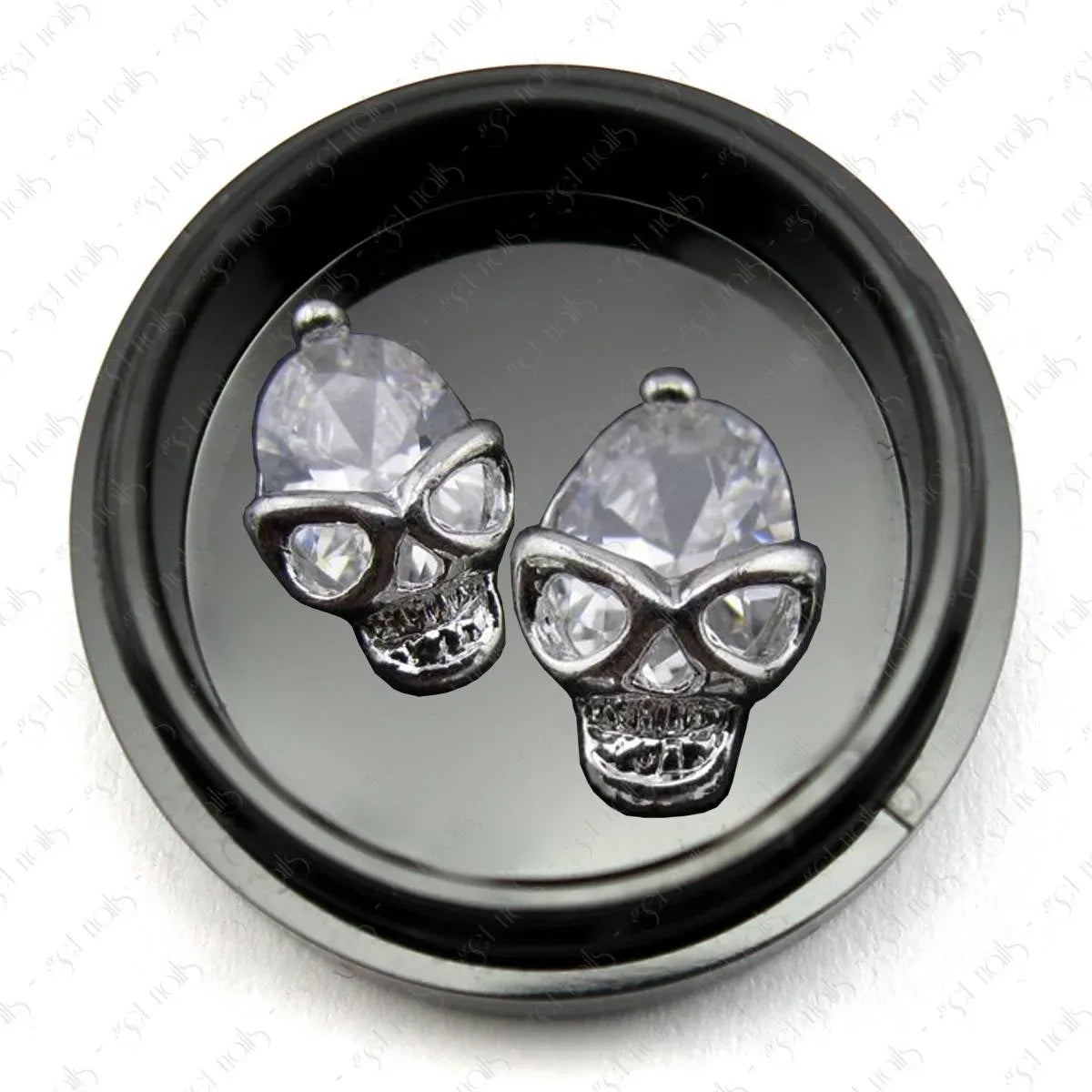 Gothic Silver Skull 5, 2 pcs. | Stock clearance