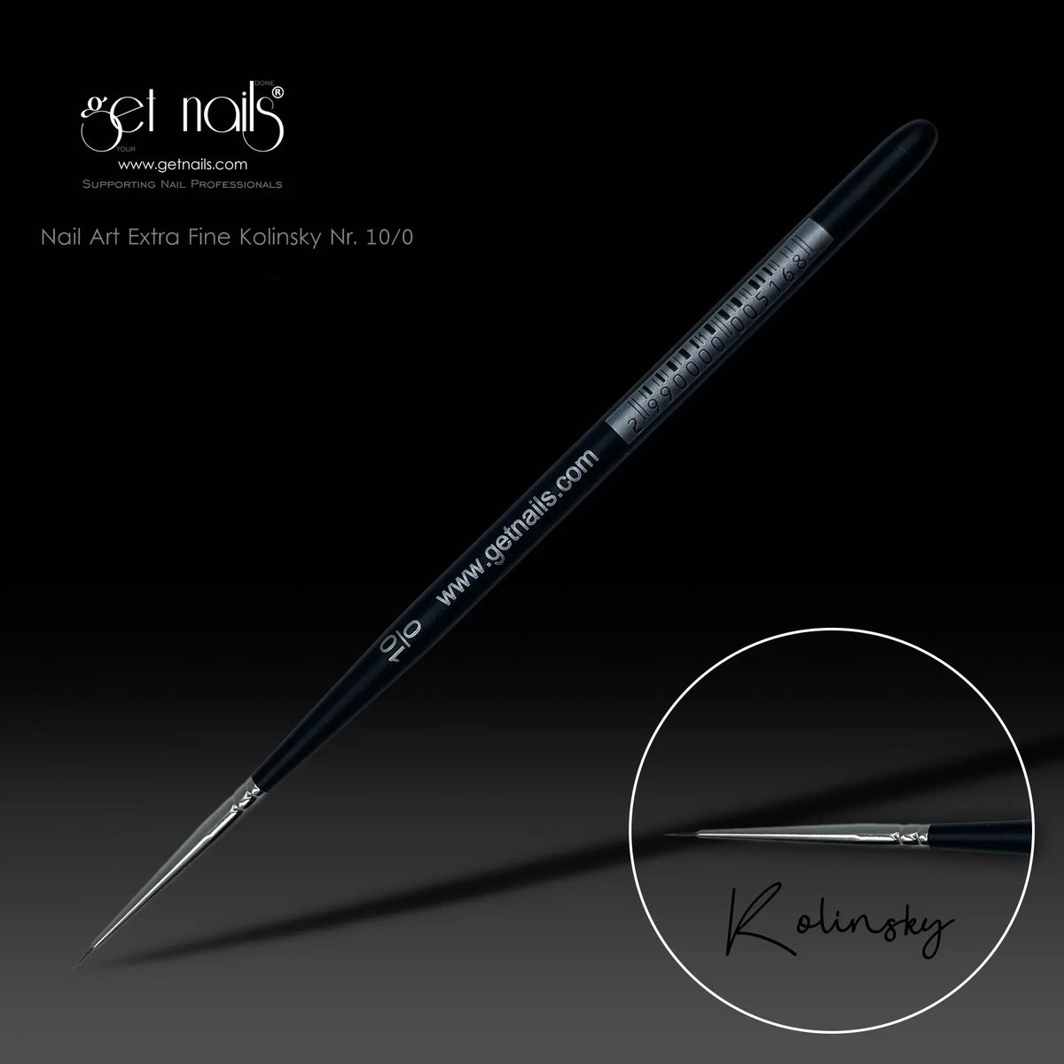 Pinceau Nail Art Extra Fin Kolinsky N° 10/0 GN
