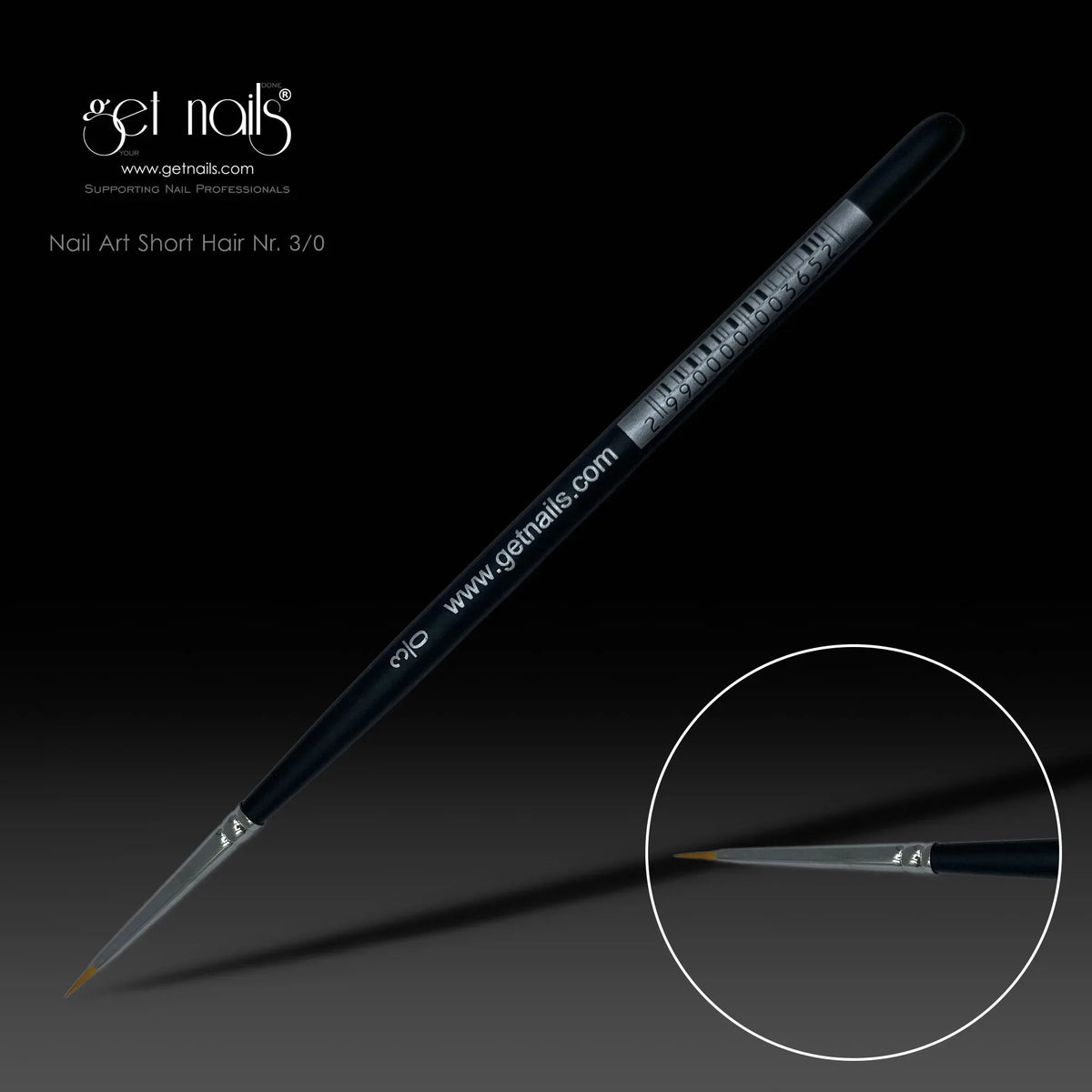Short Hair Nail Art Brush No. 3/0