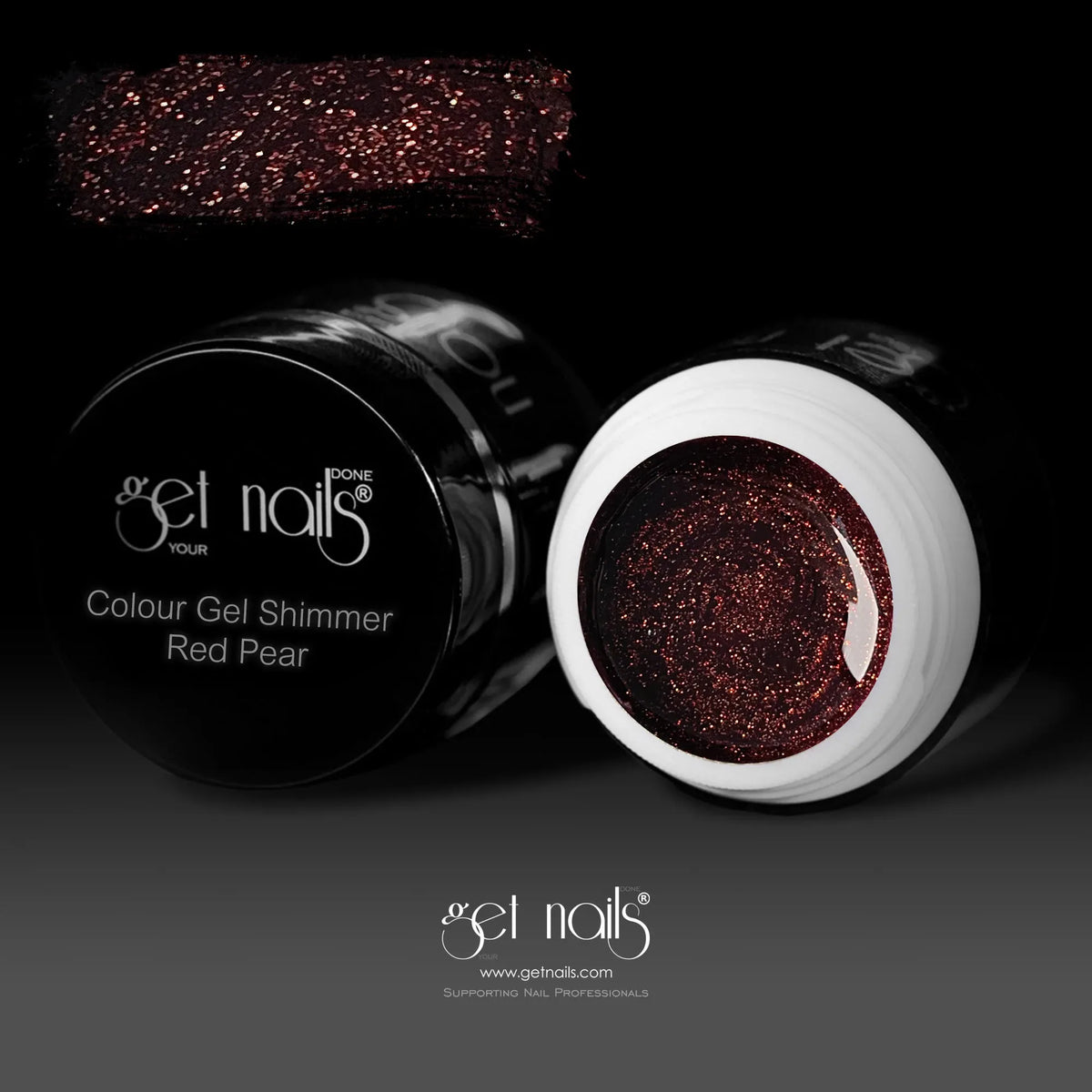 Colour Gel Shimmer Red Pear | Gel Colorat UV/LED