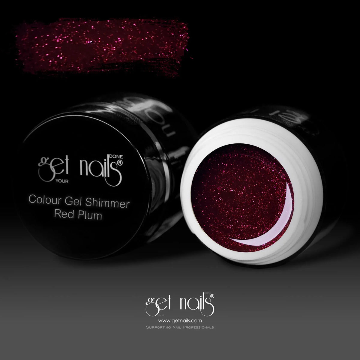 Gel Coloré Shimmer Prune Rouge | Gel Couleur UV/LED