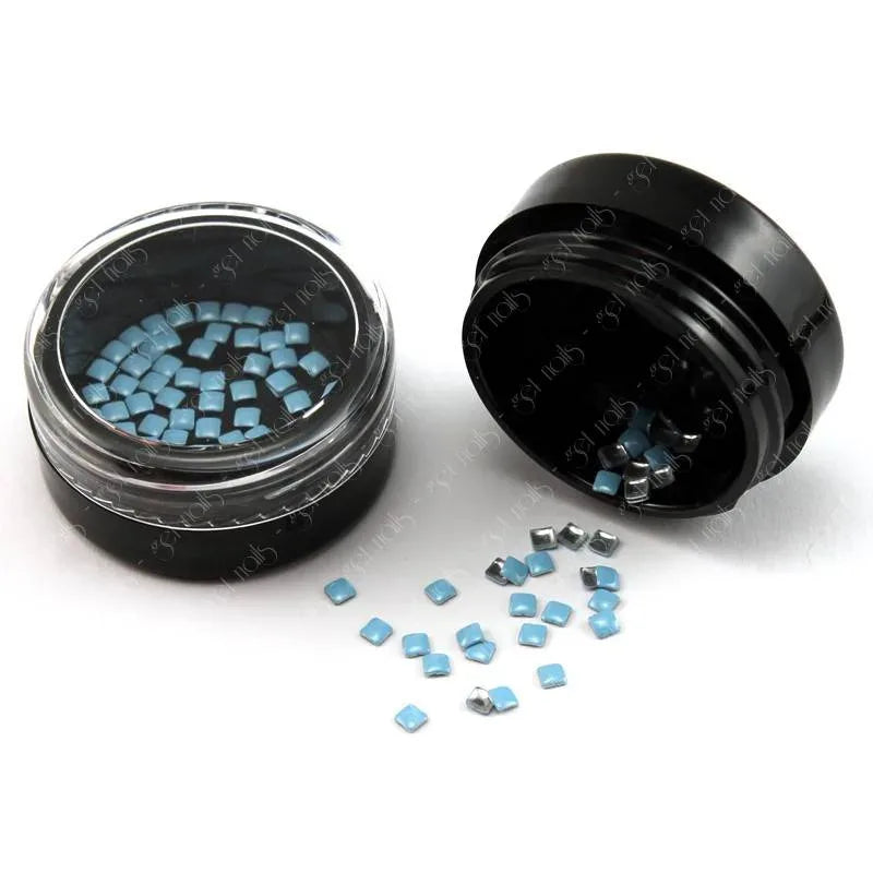 Tinte carrées bleu néon, 50 pcs.