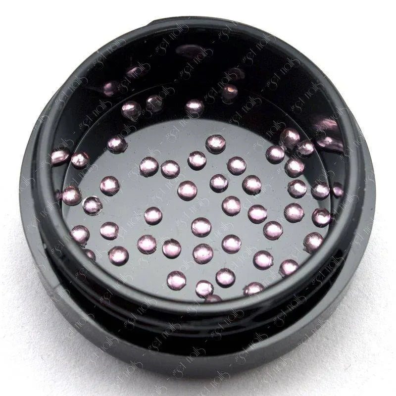 Strass ronds 1,5 mm - Rose, 50 pièces.