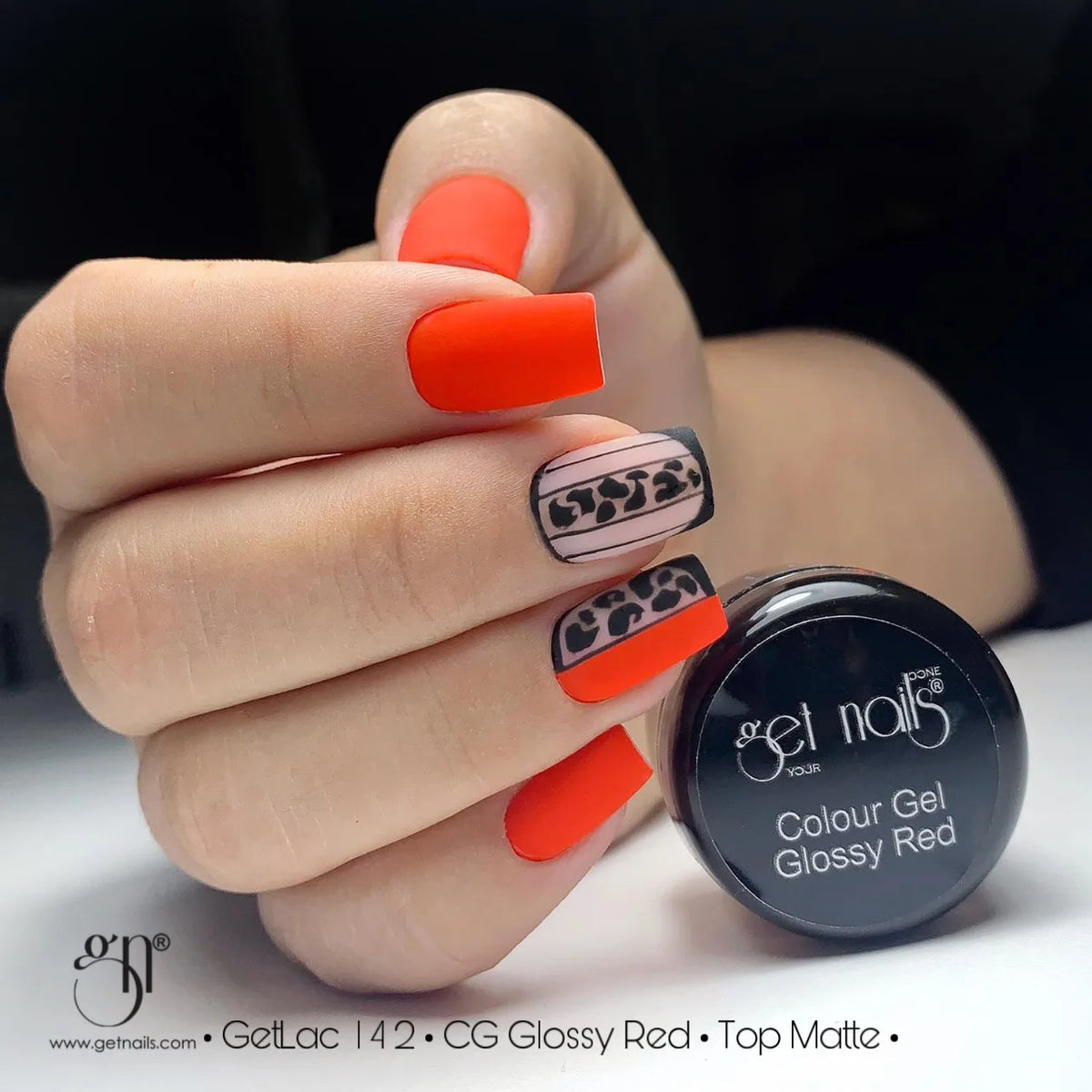Gel Couleur Rouge Brillant | Gel Coloré UV/LED
