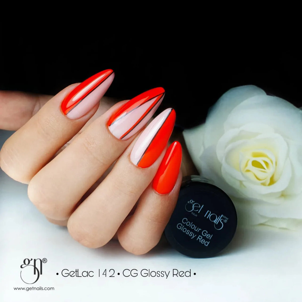 Gel Couleur Rouge Brillant | Gel Coloré UV/LED