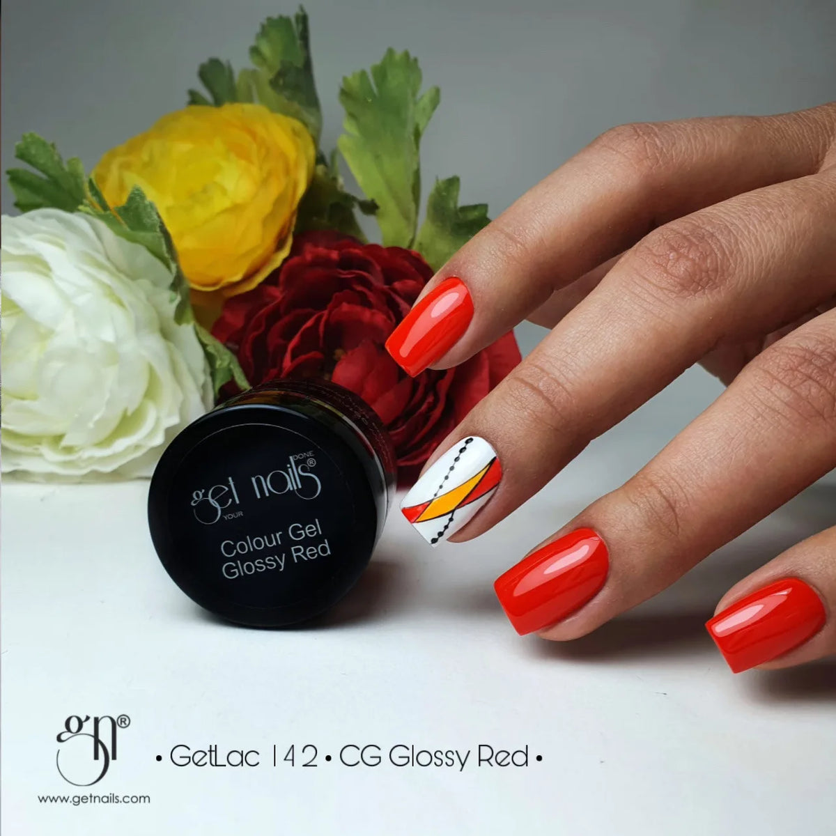Gel Couleur Rouge Brillant | Gel Coloré UV/LED