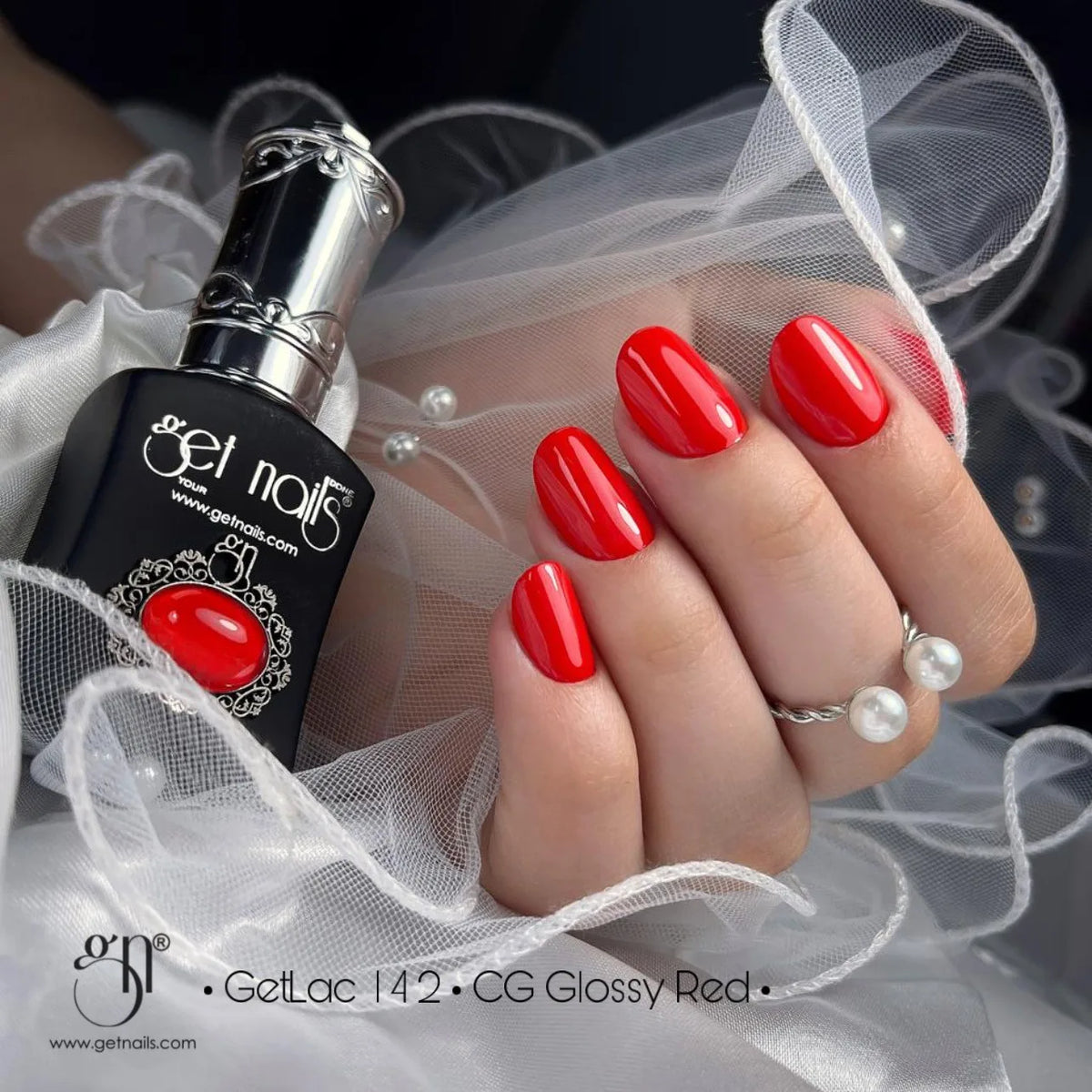 Colour Gel Glossy Red | Gel Colorat UV/LED