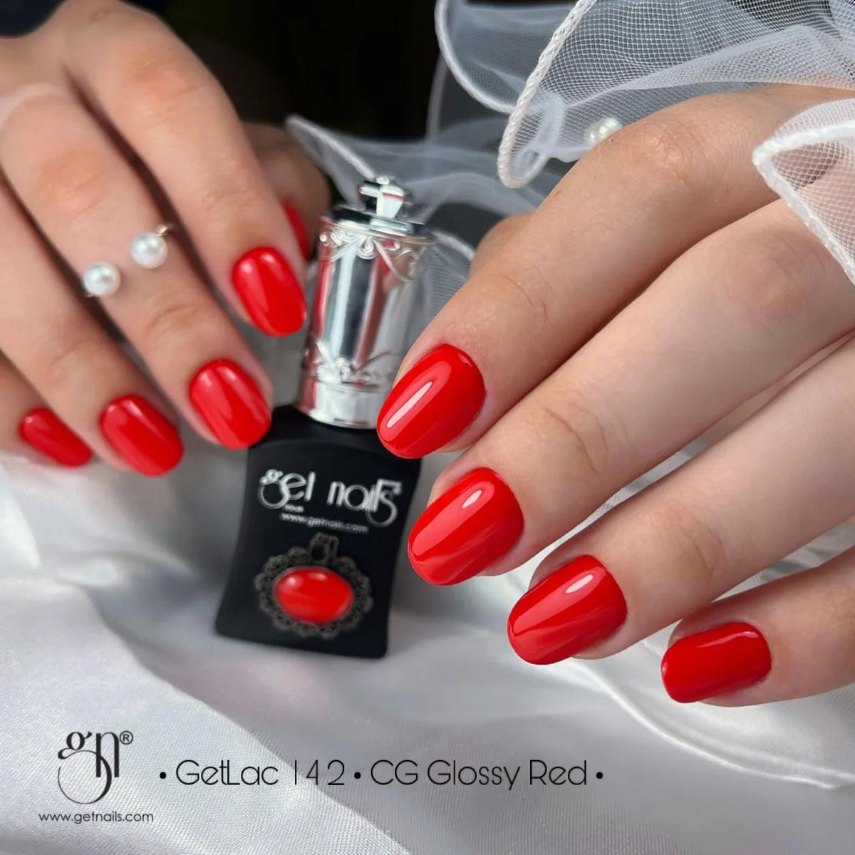 Gel Couleur Rouge Brillant | Gel Coloré UV/LED