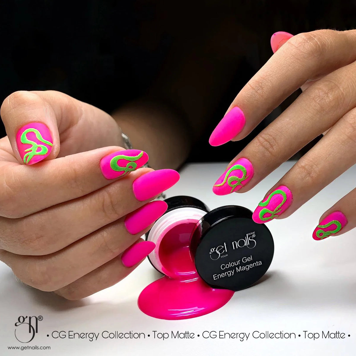 Gel Couleur Énergie Magenta | Gel Coloré UV/LED