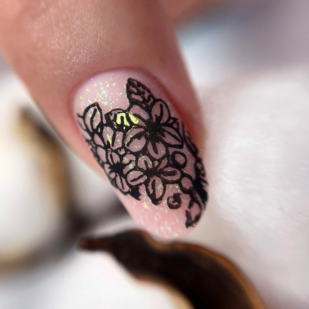 Plaque de stamping GN 22 - Flower Power
