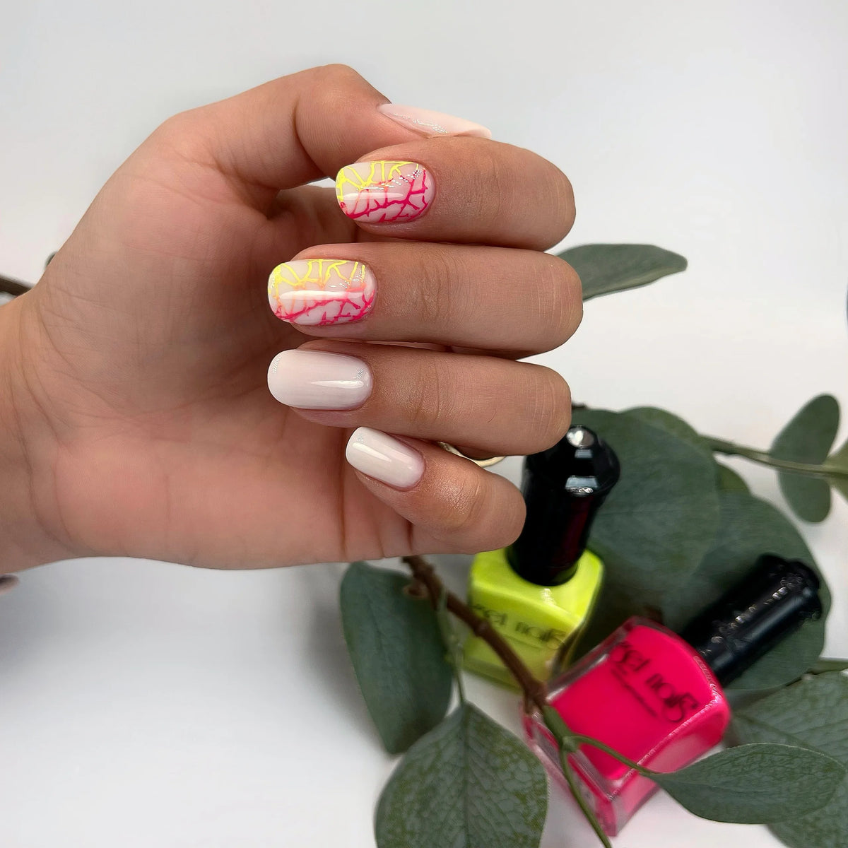Vernis à stamping néon rose 15 ml GN