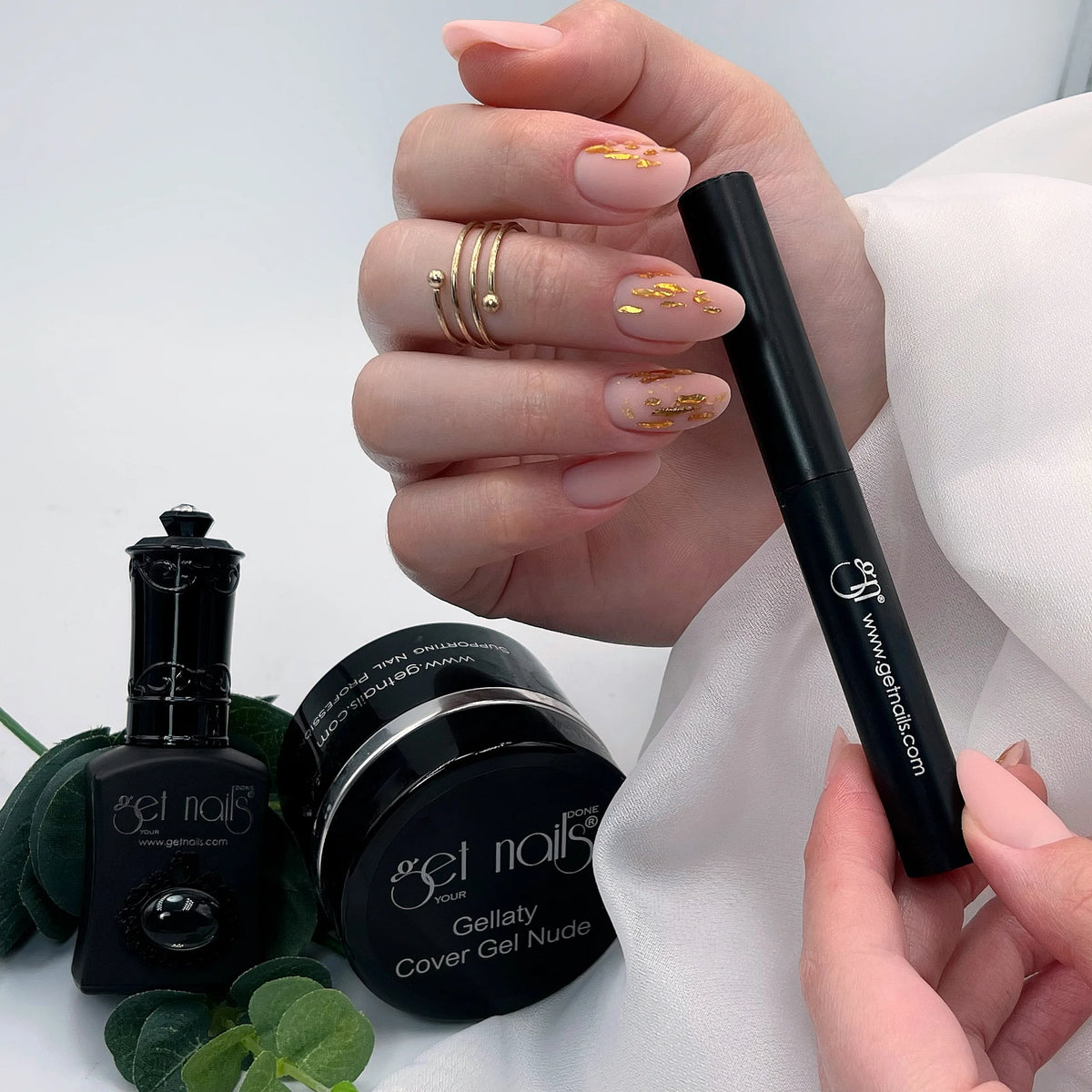 Stylo pigmentaire chrome doré
