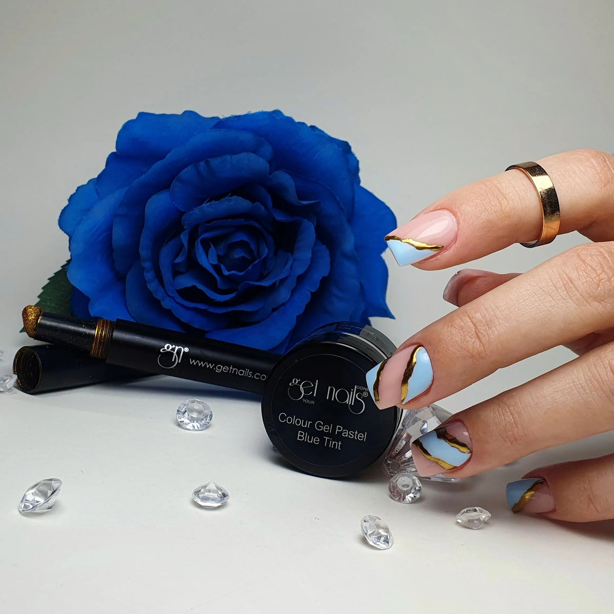 Stylo pigmentaire chrome doré