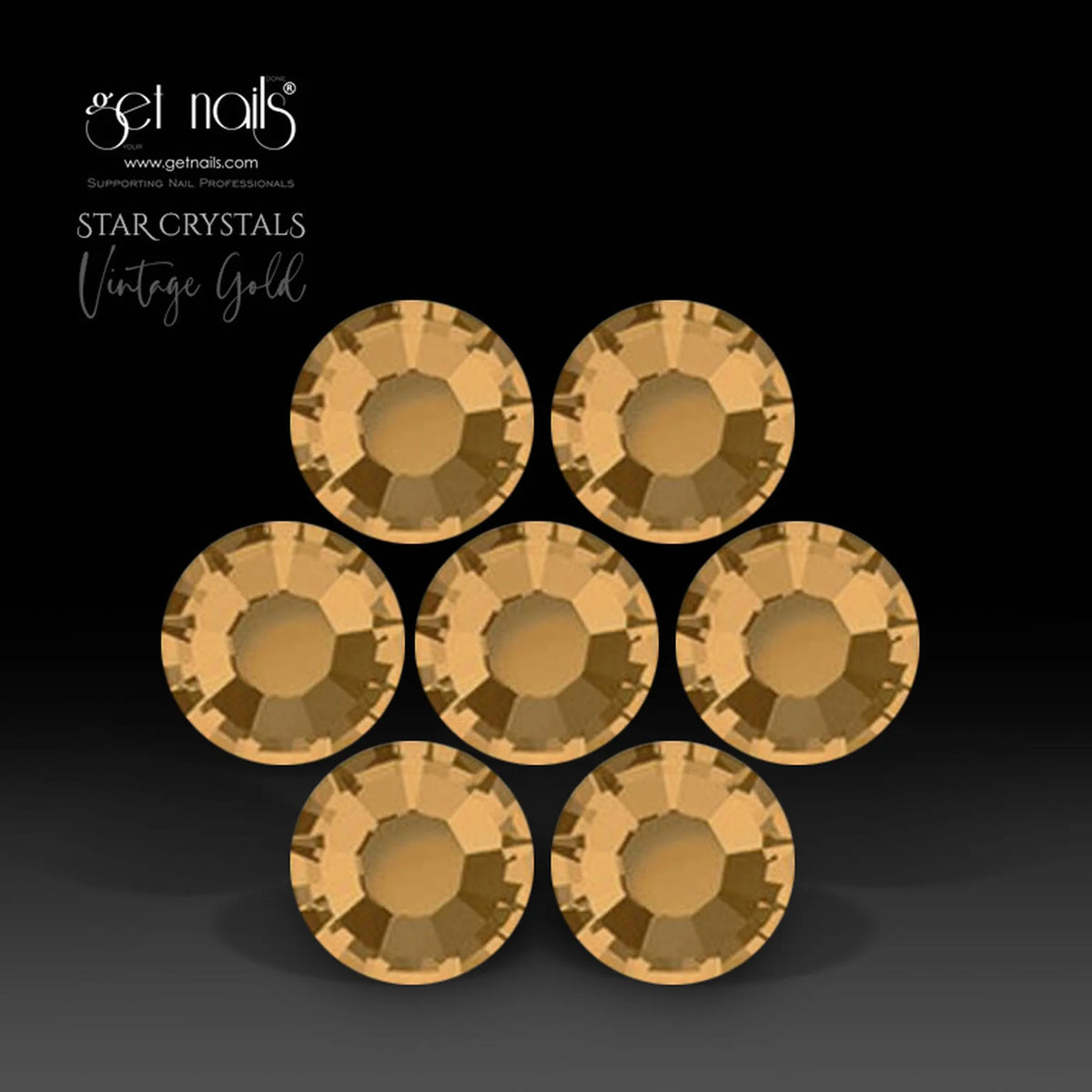 Star Crystals Vintage Gold, SS5 GN