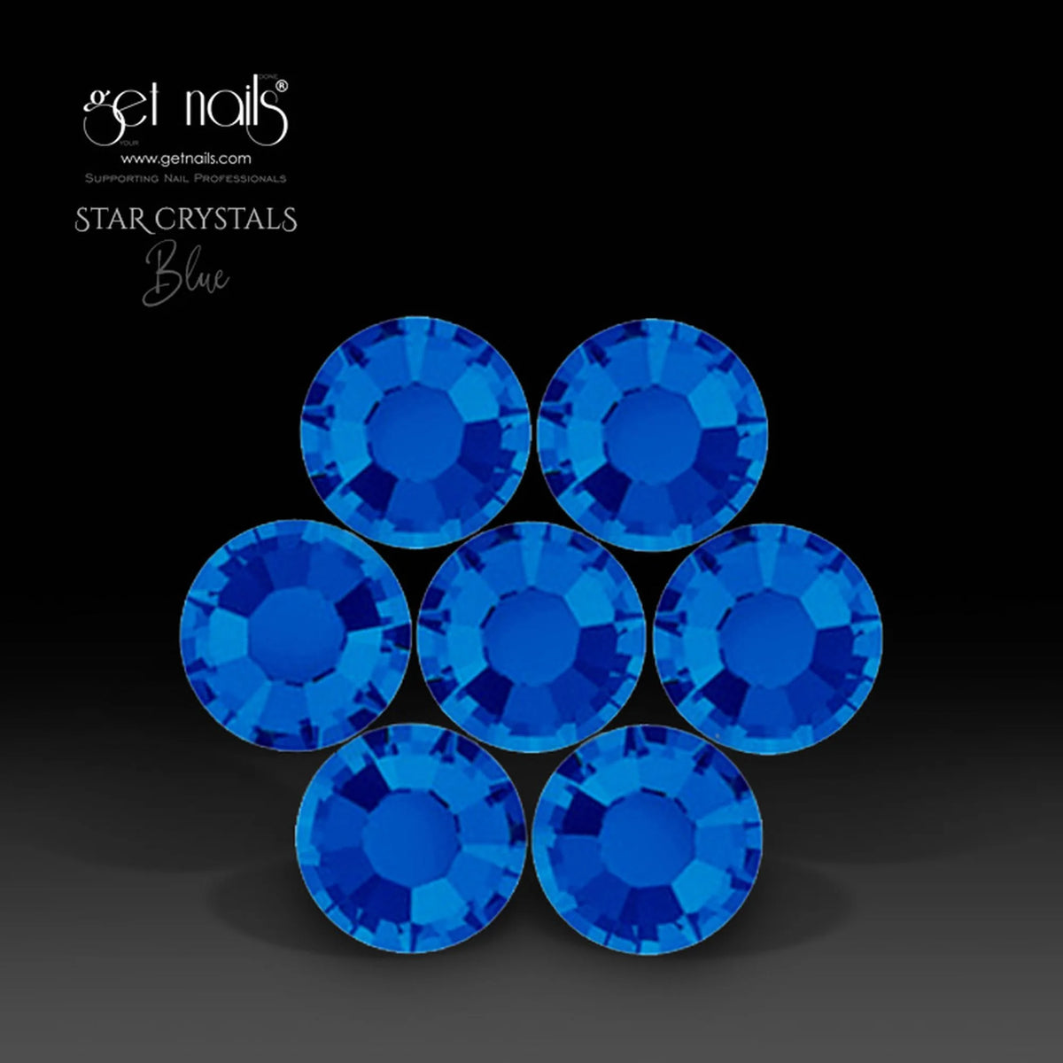Cristaux en étoile bleus, SS10 GN