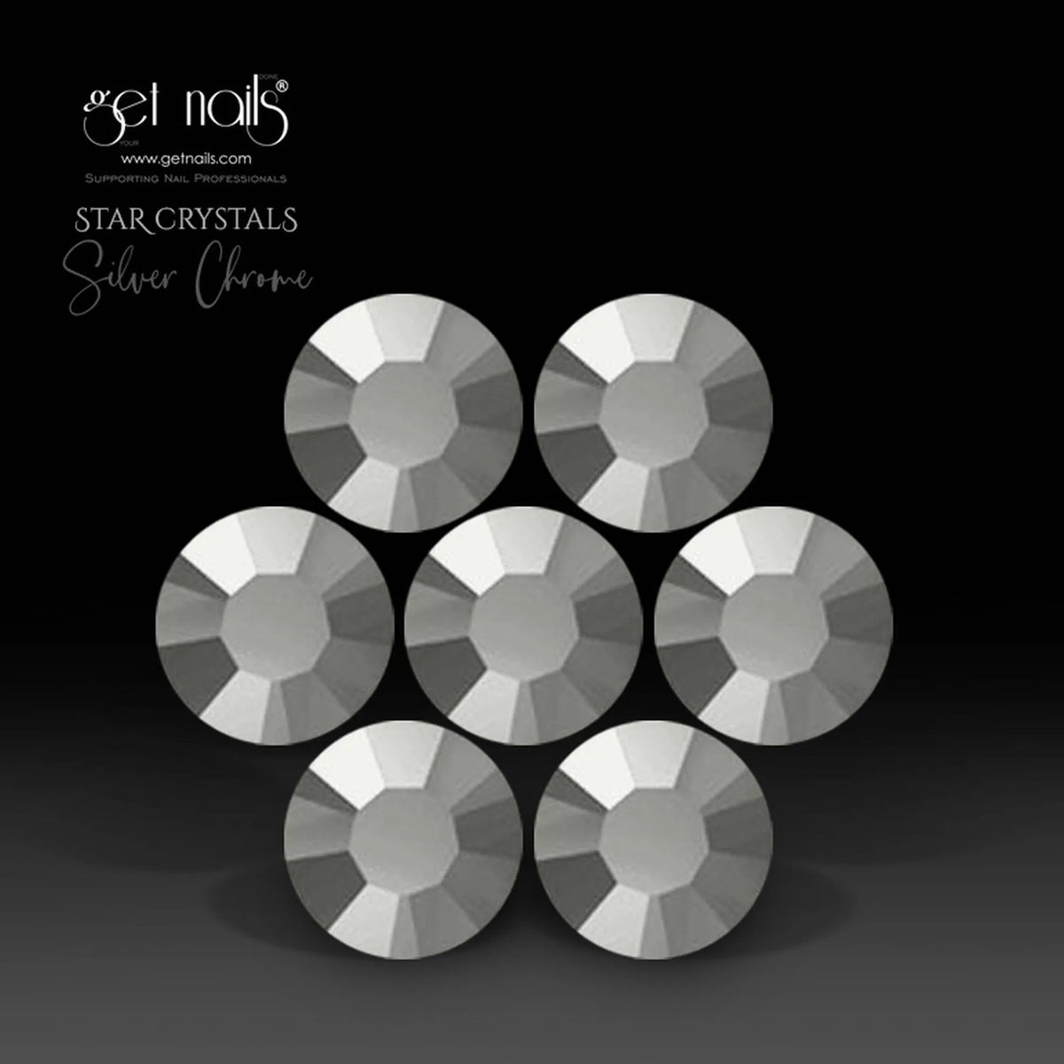 Star Crystals Silver Chrome, SS16 GN