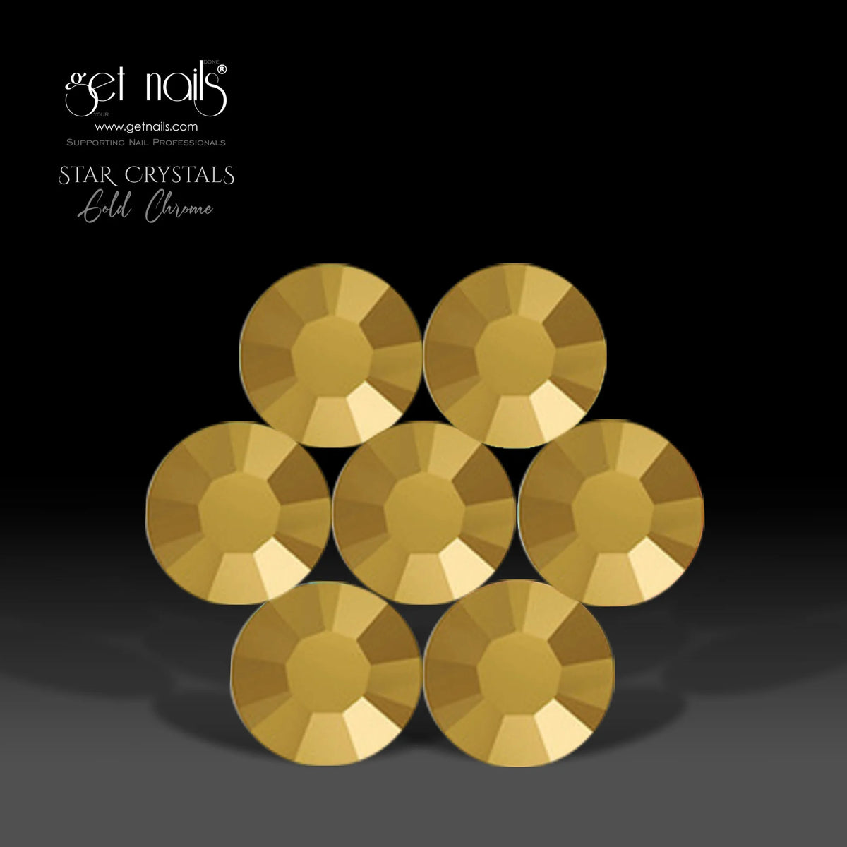 Star Crystals Gold Chrome, SS30 GN