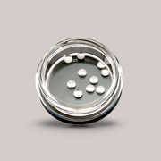 Tinte Flat Rotund Silver, 20 buc./set