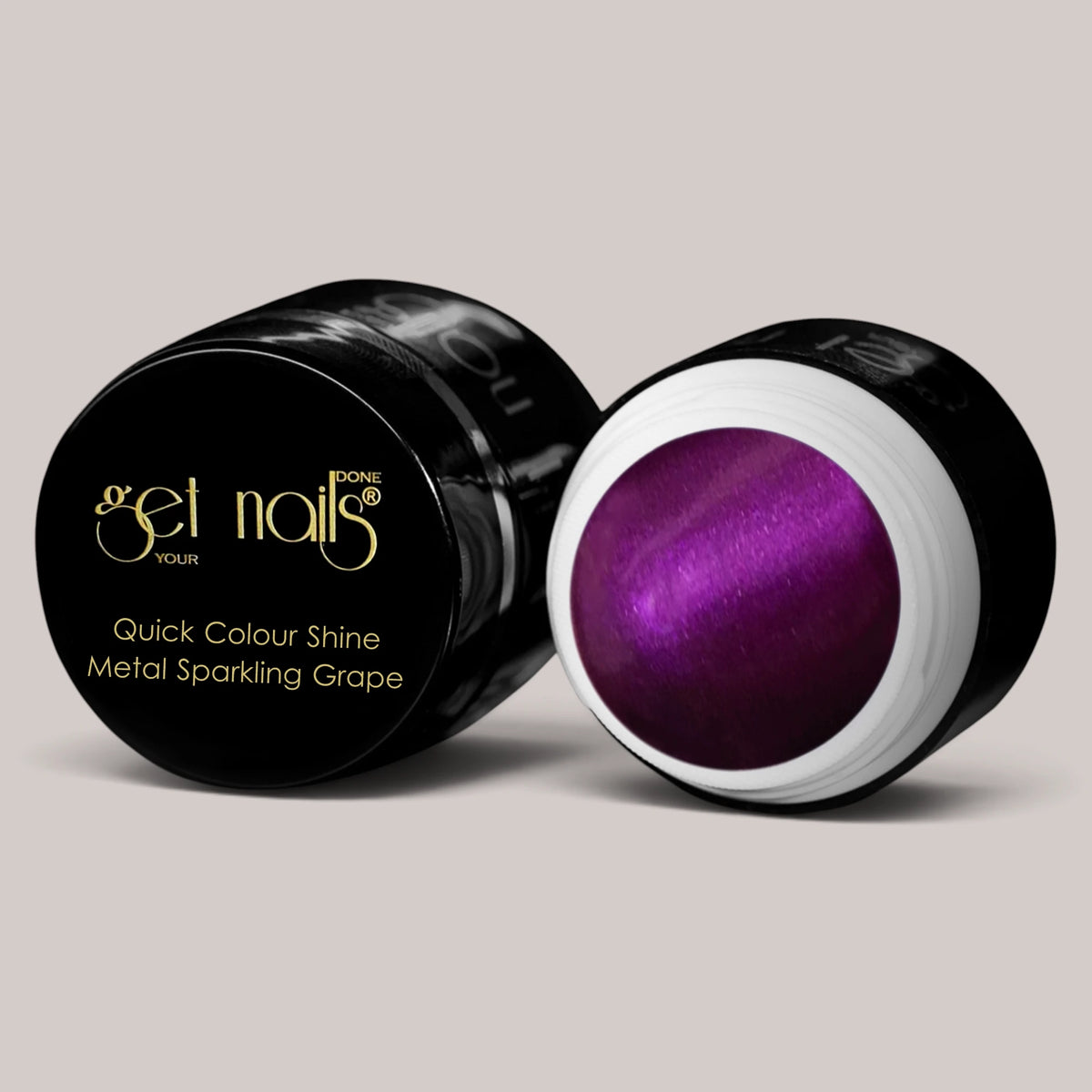 Quick Colour Shine Metal Sparkling Grape | Gel Colorat UV/LED