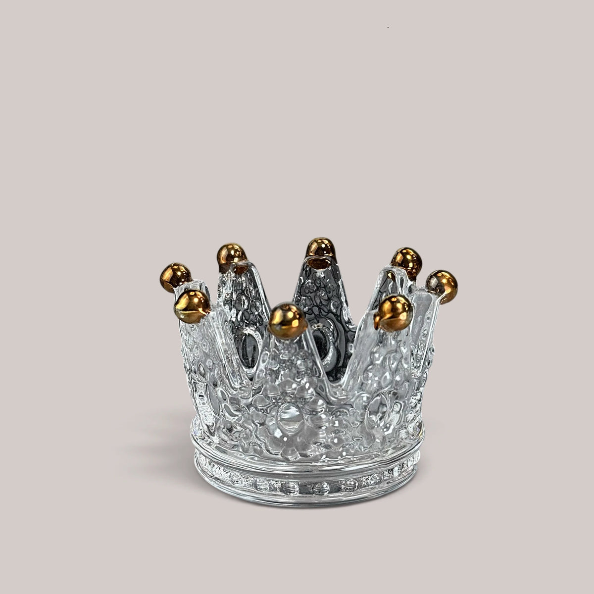 Brush Stand Crown Crystal Gold GN