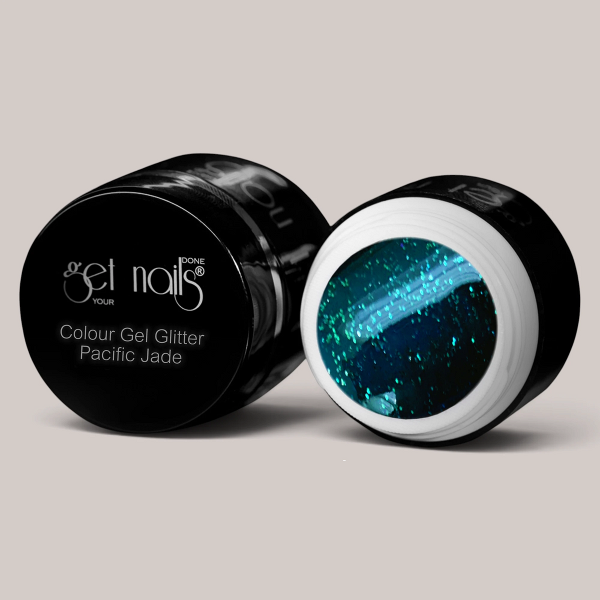 Colour Gel Glitter Pacific Jade | Gel Colorat UV/LED