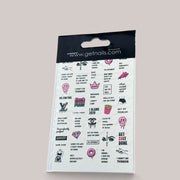 Sticker Art Tattoo 38 GN