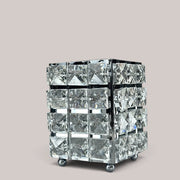 Glass Crystal Glam Silver Cube GN