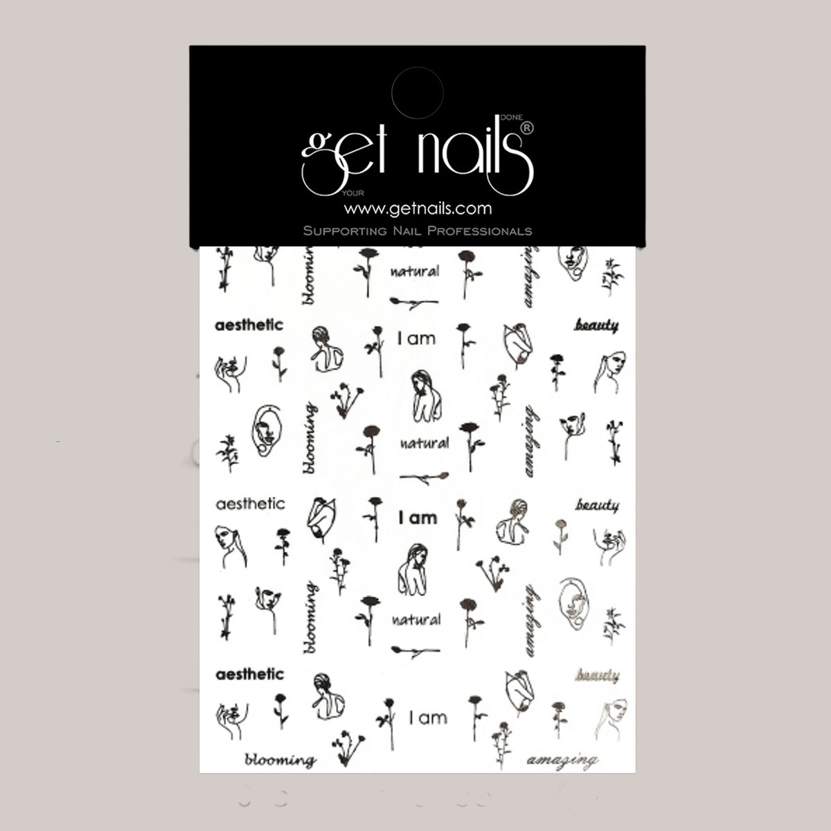 Sticker Art Tattoo 47 GN Silver Art Texts