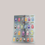 Sticker Nail Art 3D 58 LABUBU Club