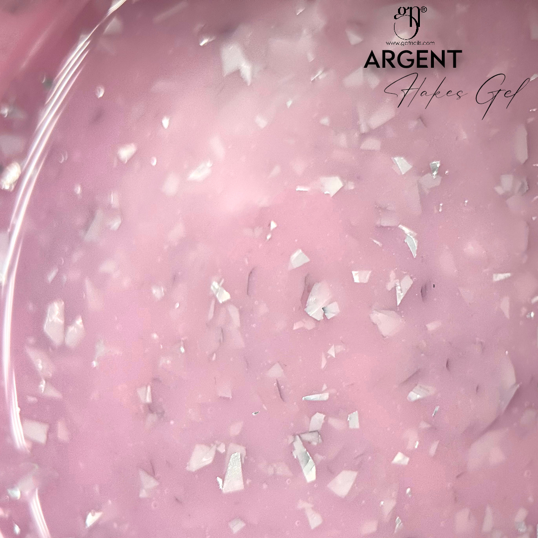 Silver Flakes Gel Sample