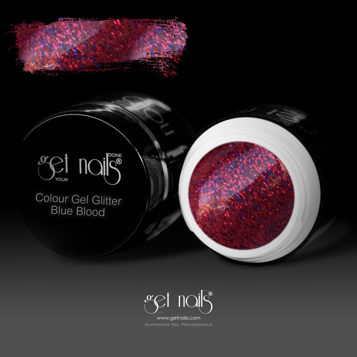 Glitter Blue Blood Colour Gel | UV/LED Coloured Gel