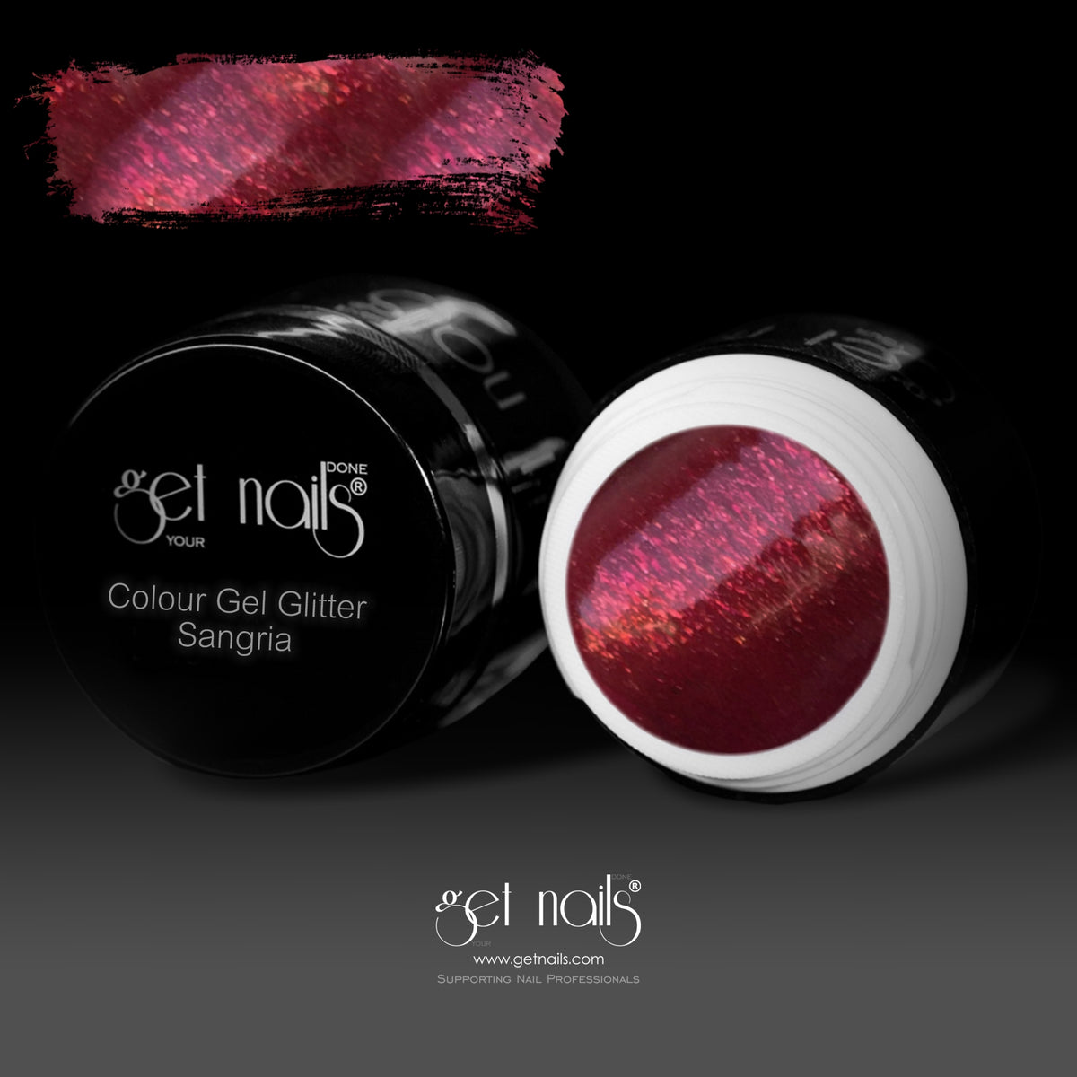 Sangria Glitter Colour Gel | UV/LED Coloured Gel