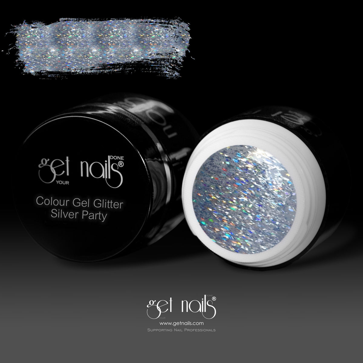 Silver Glitter Party UV/LED Color Gel