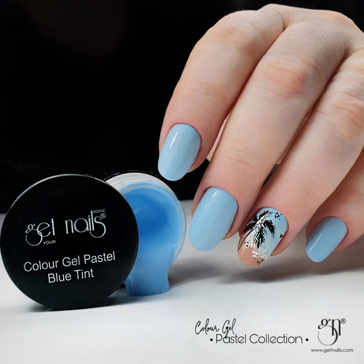Gel de couleur pastel bleu | Gel Coloré pour Ongles UV/LED
