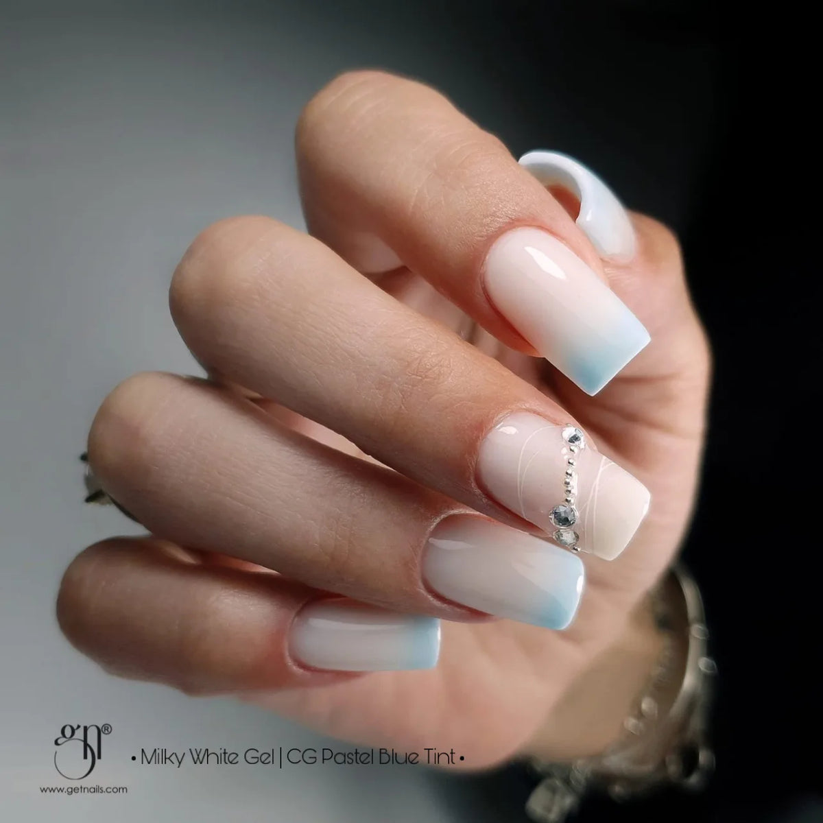 Gel de couleur pastel bleu | Gel Coloré pour Ongles UV/LED