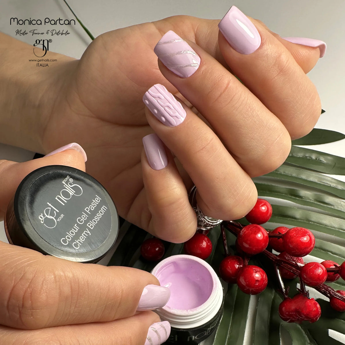 Gel Couleur Pastel Cerisier | Gel Coloré pour Ongles UV/LED